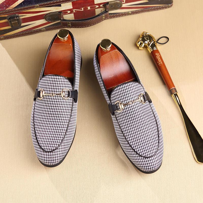 2019 new men's shoes Doudou shoes men's driving shoes a pedal tide shoes men - Surprise store