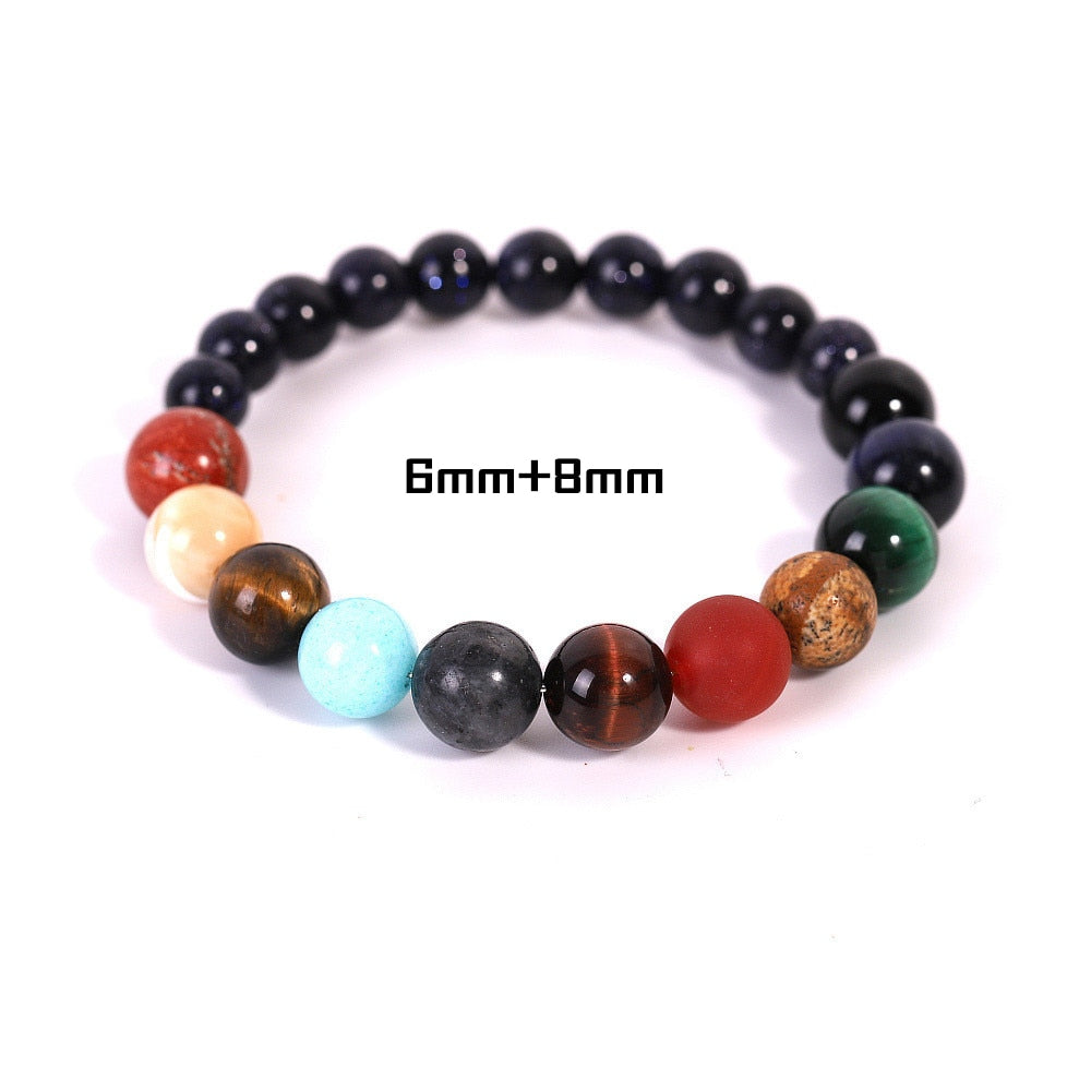 2021 Universe Solar System Bracelet for Women Men 7 Chakra Bracelets Jewelry Eight Planets Bracelet Gift for Her Gift for Him