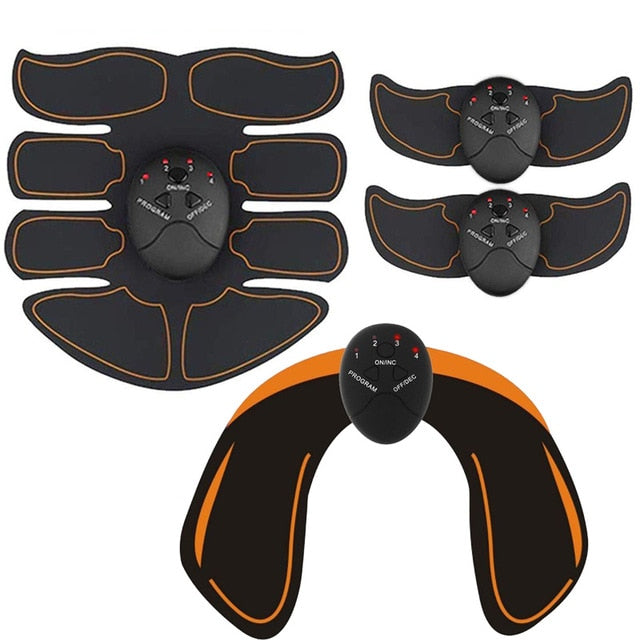 ABS Stimulator Electric Muscle Stimulator EMS Wireless Buttocks Hip Trainer Toner Abdominal Fitness Home Gym Body Slimming