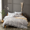 Nordic Geometric Stripe Duvet Cover Simple Bedding Sets Bed Linen Set Blue Red Single Double Queen King Size No Bed Sheet Quilt