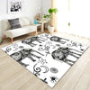 TONGDI BOHO Carpet Anti-skid Modern Elegant Artistic Printing Mat Soft Rug Luxury Decor For Home Parlour LivingRoom Bedroom