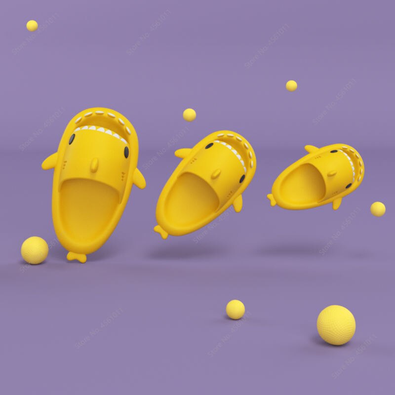 Xiaomi Shark Summer Children's Slippers Rainbow Shoes for Kids Toddler Outdoor EVA Cartoon Print Cute Flat Heels Beach Sandals
