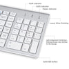 SeenDa 2.4G Wireless Silent Keyboard and Mouse Mini Multimedia Full-size Keyboard Mouse Combo Set For Notebook Laptop Desktop PC - Surprise store