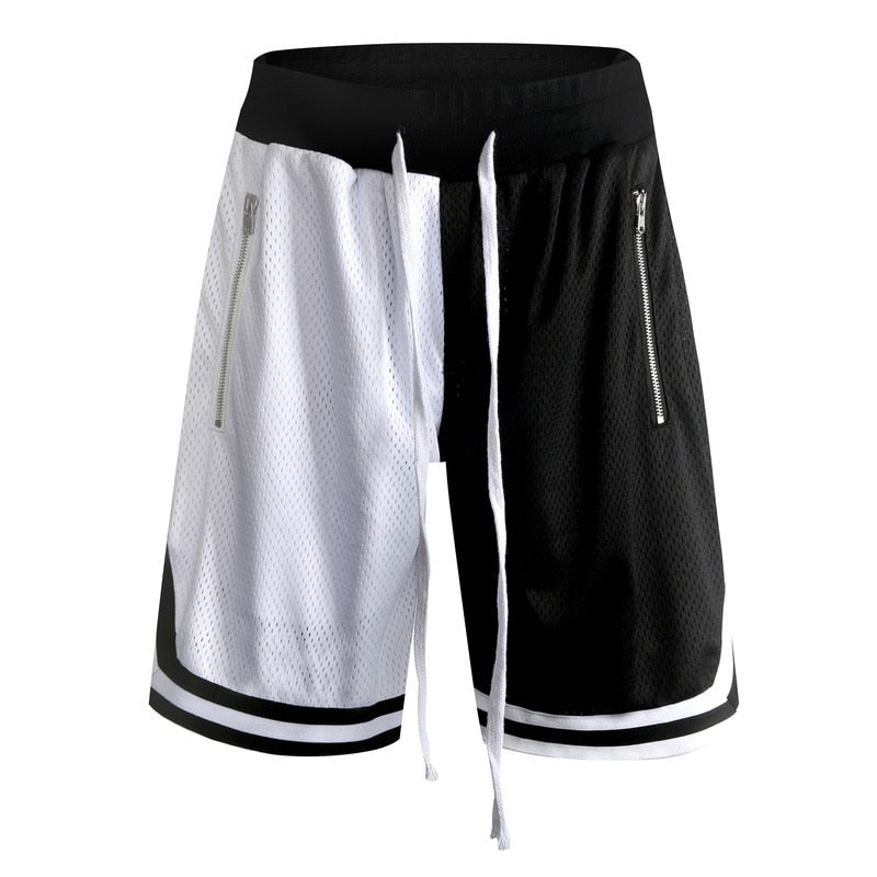 Mens Joggers Shorts Men Summer Gyms Quick Dry Short Pants Mesh Hip Hop Streetwear Male Bottoms Fitness Bodybuilding Men Shorts