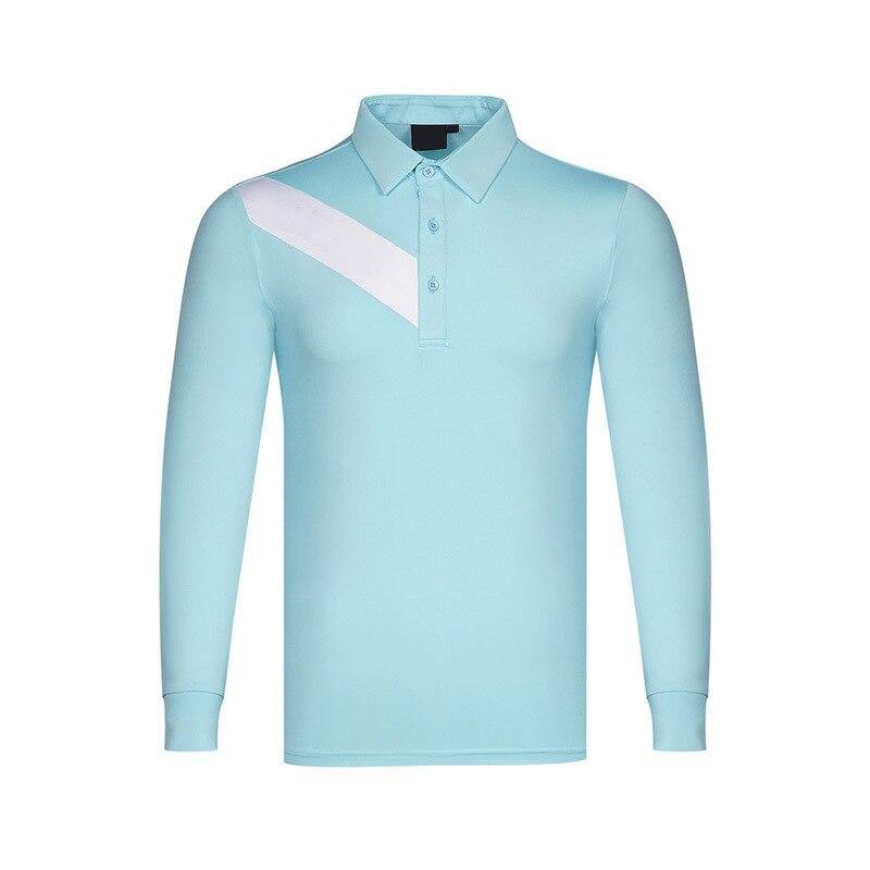 Golf shirts 2021 men's spring fashion long sleeve 95% polyester 5% spandex blank golf polo shirts for promotion - Surprise store