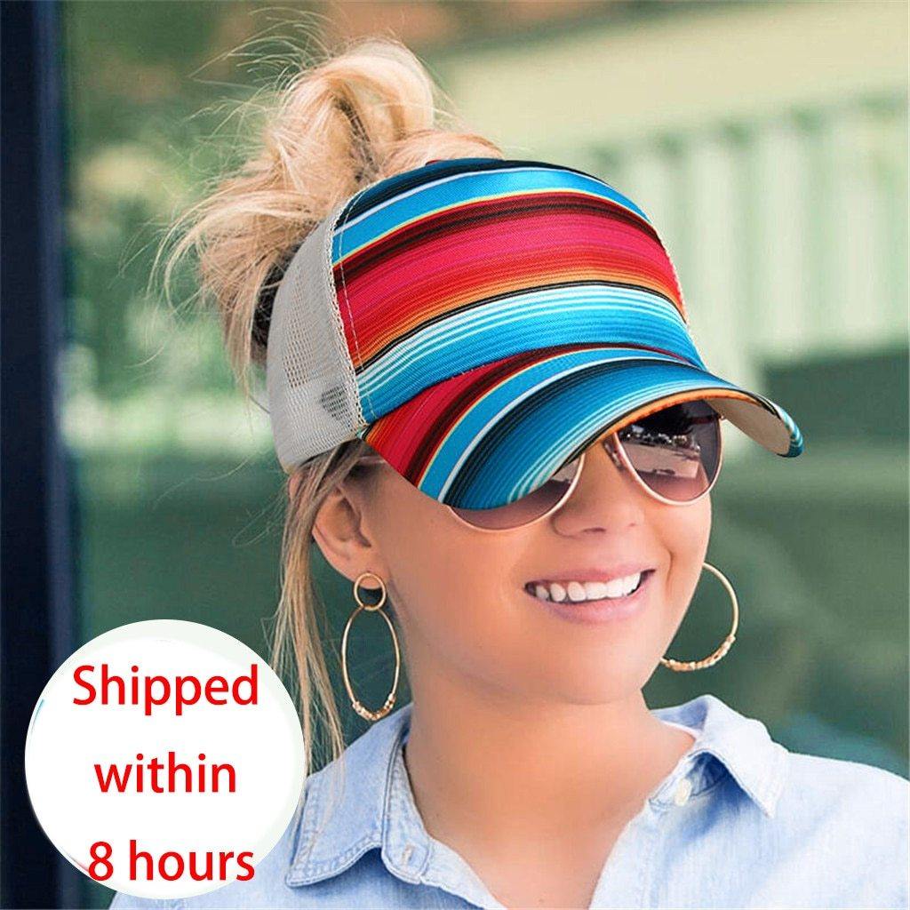 2021 Ponytail Women's Baseball Cap Women Snapback Mesh Trucker Caps Female Summer Bone Black Adjustable Hip Hop Hats Cap - Surprise store