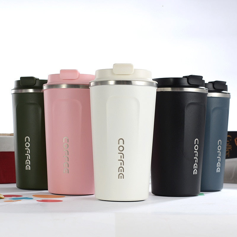 380ml/510ml Stainless Steel Coffee Thermos Mug Portable Car Vacuum Flasks Travel Thermo Cup
