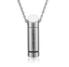 Stainless Steel 3 Colors Cremation Jewelry Ash Urn Necklace Pendant For Men Hip Hop Male Gifts