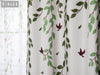 TONGDI Blackout Curtains Elegant Willow Leaves Printing High-grade Decoration For Window Spring Home Parlou Bedroom LivingRoom