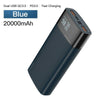 KUULAA power bank 20000mah Quick Charge 3.0 portable charger PD fast charging powerbank for redmi note 9 poco x3 iphone 11 X XR - Surprise store