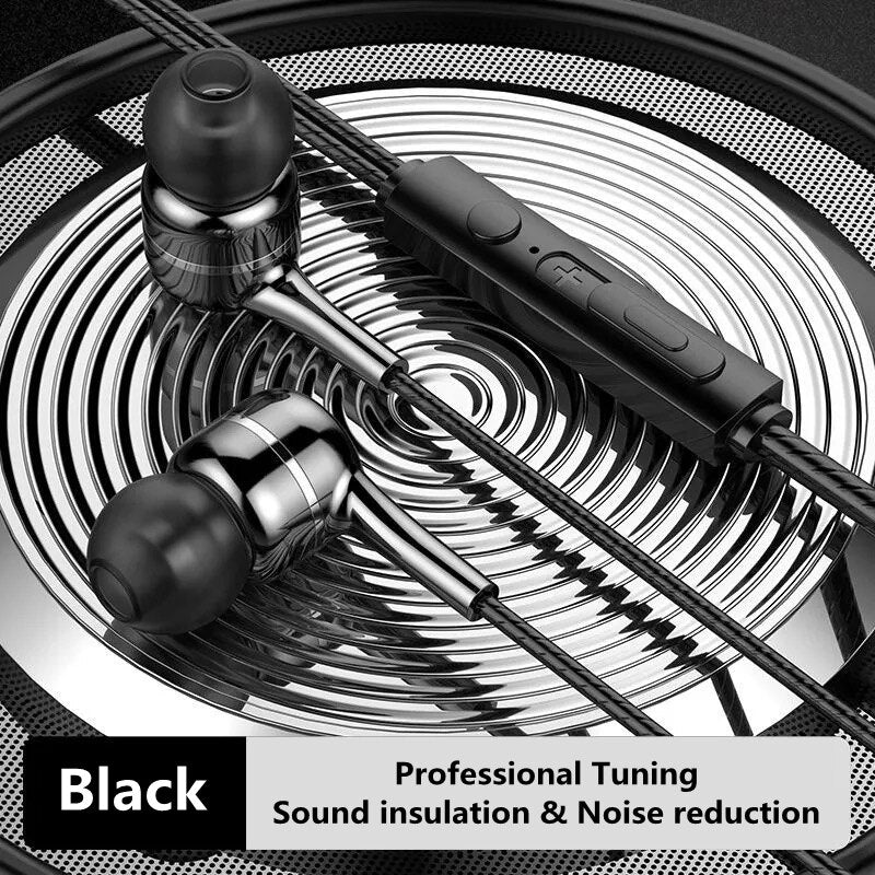 3.5mm Wired Headphones With Bass Earbuds Stereo Earphones Music Headphones Sport Earphones Gaming Headset With Mic for Xiaomi