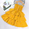 Girls Dresses 2021 Summer Polka Dots Princess Dress Elegant Female Kids Cake Dress Teens Girls 3-10 Years Children Clothes Party