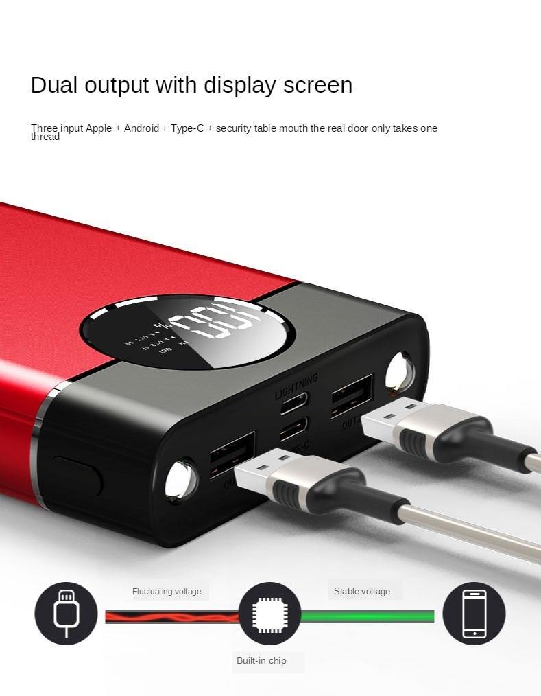 Power Bank 80000mah Large Capacity Portable Fast Charging Dual USB Power Bank External Battery for Samsung Xiaomi Smartphone - Surprise store