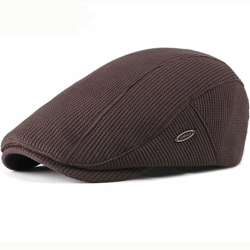 HT2646 Beret Cap New Autumn Winter Hat Caps for Men Women Adjustable Ivy Newsboy Flat Cap High Quality Solid Knitted Hat Berets