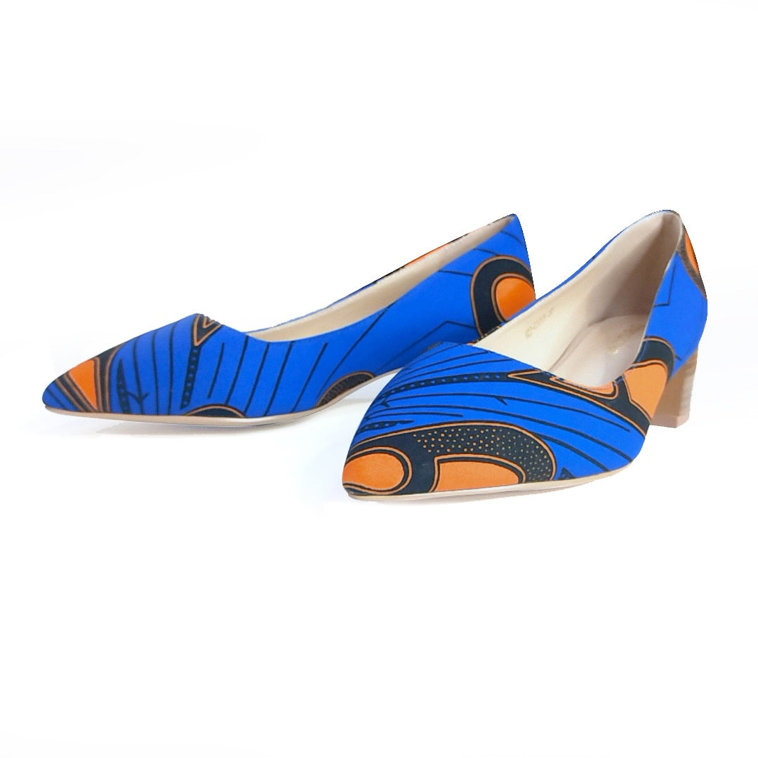 African 2021 new Women Nude shoes ankara print 3cm heels sandals high heels sexy party shoes fashion african ankara print shoes