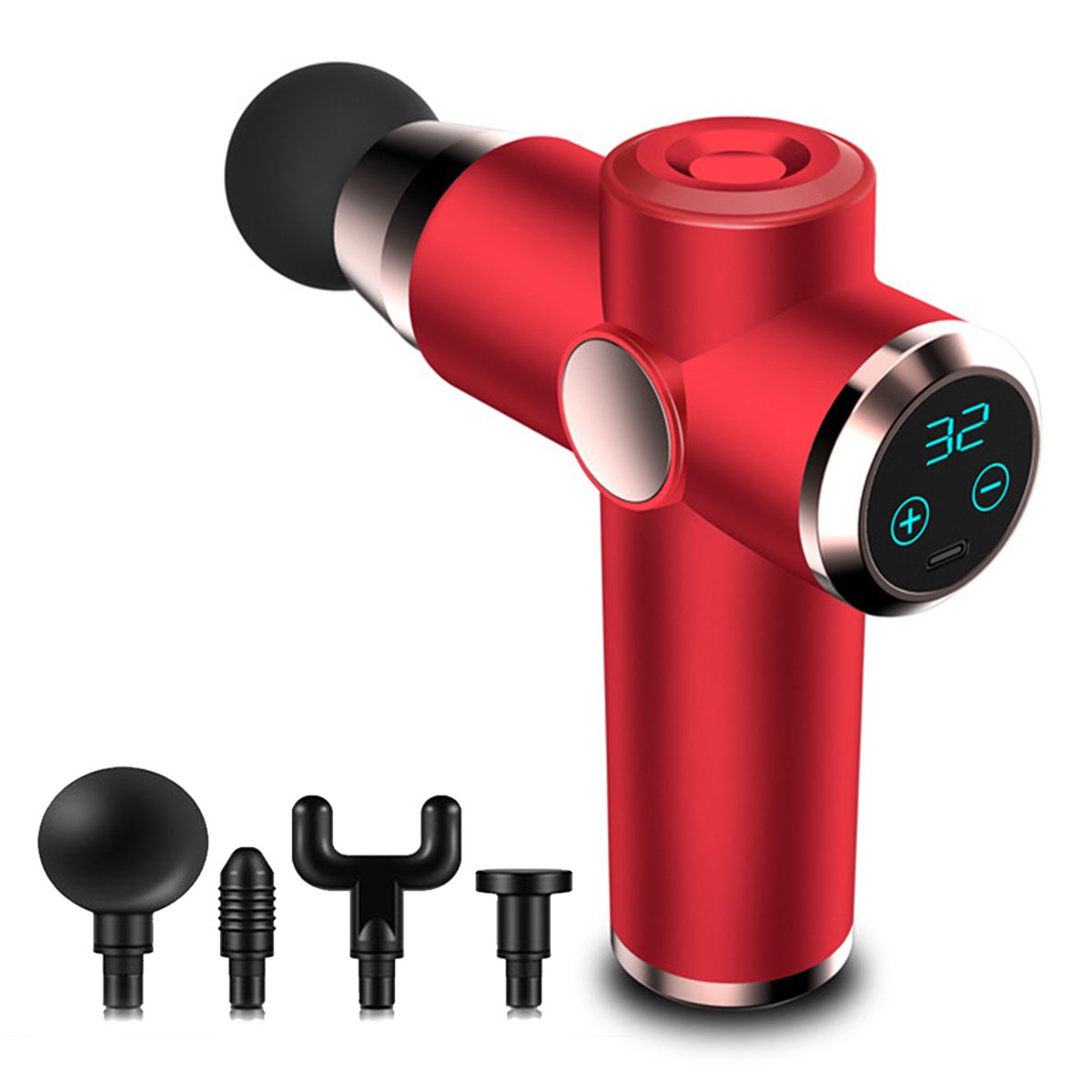 Youmay Electric Muscle Massage Gun Deep Muscle Vibration Massager 32 Gears High Speed Therapy Gun For Neck Body Relaxing Shaping