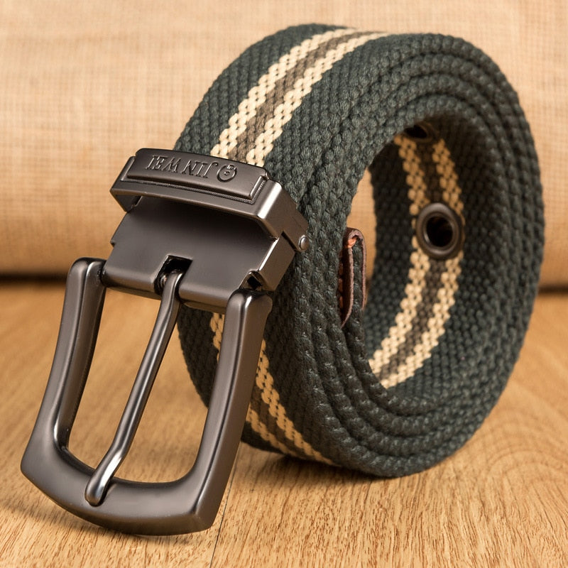Military Tactical Belt Men Canvas Belts for Jeans Male Casual Metal Pin Detachable Buckle Straps Belt ceintures 140 150 160 cm