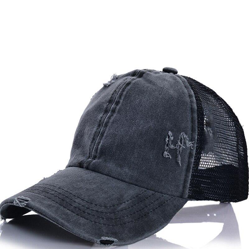 2021 Ponytail Women's Baseball Cap Women Snapback Mesh Trucker Caps Female Summer Bone Black Adjustable Hip Hop Hats Cap - Surprise store
