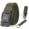 Elastic Men Belt Alloy Magnetic Buckle Outdoor Working Tactical Belt For Jeans Pants Casual Stretch Overalls Male Waist Belt New