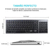 Zienstar Spanish Wireless Bluetooth Keyboard for Ipad,MACBOOK,LAPTOP,Computer and Android Tablet ,Rechargeable Lithium Battery - Surprise store