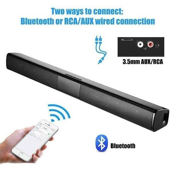 40W Super Power Wireless Bluetooth Soundbar Speaker Subwoofer TV Home Theater Soundbar + Remote Control - Surprise store
