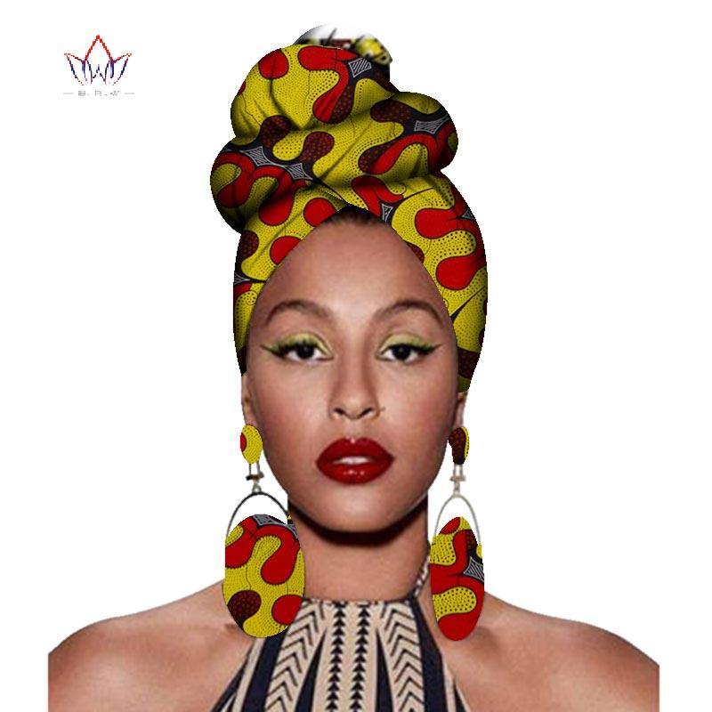 African Headtie Print Headwrap Ankara Wax Fabric 100% Pure Cotton Scarf Kente Scarves Dashiki Printing For Women Lady New Wyb56 - Surprise store