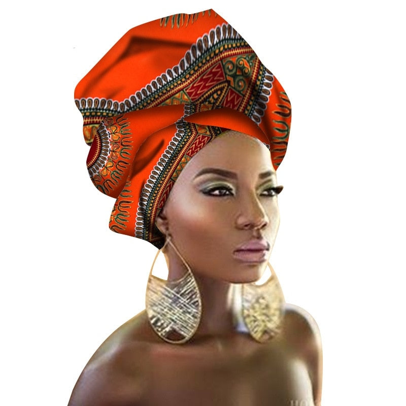 National Decorative Scarf Shawls Women African Head Wrap African Traditional Fashion Printed Ankara Cotton Headscarf