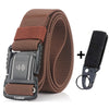 Elastic Men Belt Alloy Magnetic Buckle Outdoor Working Tactical Belt For Jeans Pants Casual Stretch Overalls Male Waist Belt New