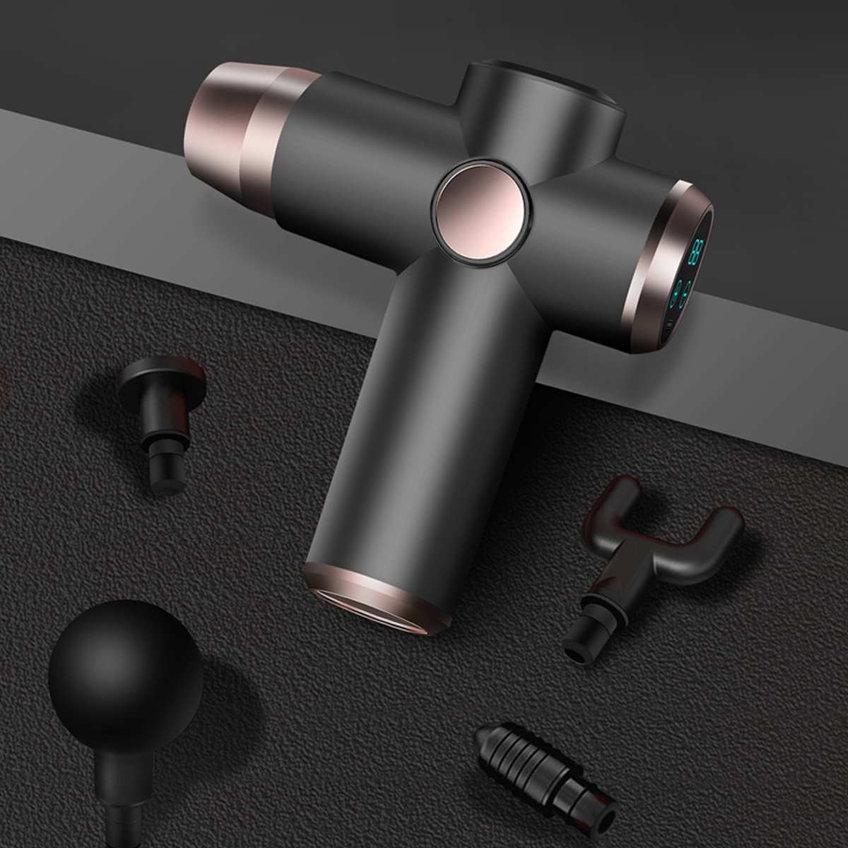 Youmay Electric Muscle Massage Gun Deep Muscle Vibration Massager 32 Gears High Speed Therapy Gun For Neck Body Relaxing Shaping