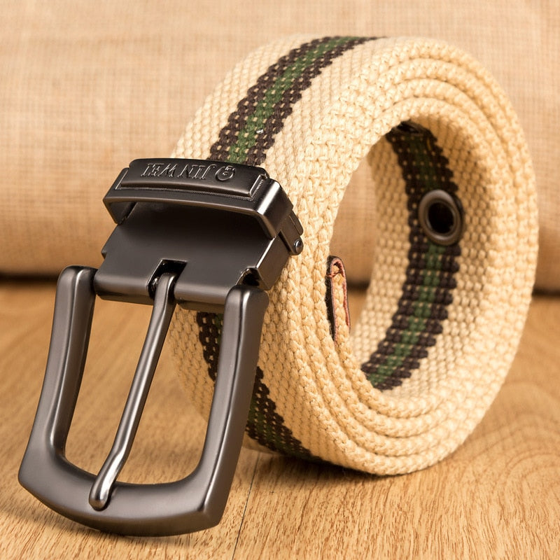 Military Tactical Belt Men Canvas Belts for Jeans Male Casual Metal Pin Detachable Buckle Straps Belt ceintures 140 150 160 cm