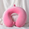 Memory foam u-shaped pillow Slow rebound Neck pillow Nap Airplane pillow travel Cartoon memory u-shaped headrest long trip