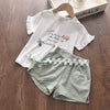 Bear Leader Girls Clothing Sets New Summer Sleeveless T-shirt+Print Bow Skirt 2Pcs for Kids Clothing Sets Baby Clothes Outfits