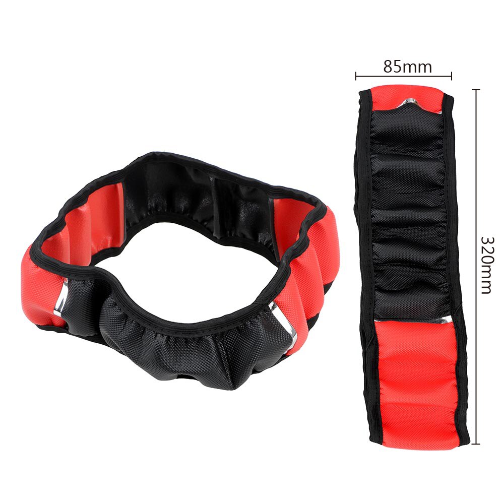 LEEPEE 37-38cm Diameter Universal Car Steering Wheel Cover Anti Slip PU Leather Steering Covers Car-styling