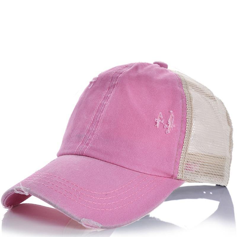 2021 Ponytail Women's Baseball Cap Women Snapback Mesh Trucker Caps Female Summer Bone Black Adjustable Hip Hop Hats Cap - Surprise store