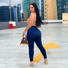 Spring and autumn sexy high-waist women jeans fashion flower embroidery skinny slimming denim pants lady sexy denim pencil pants