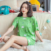 Homewear Pajamas Comfortable Girl Summer Female Cute Pijamas Women Sleepwear Lovely Home Suits Pyjama Short Sleeve Pajamas Set
