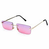 New Luxury Brand Rectangle Ladies Sunglasses Women Rimless Square Polarized Sun Glasses For Ladies Zonnebril Dames Vrouwen Bril