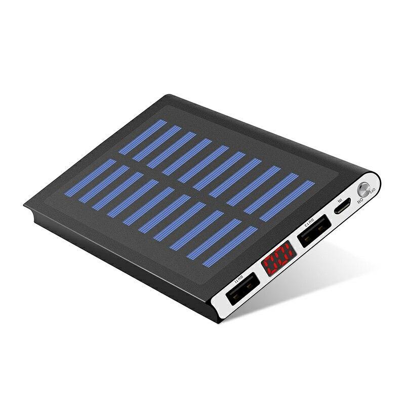 Solar Power Bank 30000mah External Battery 2 USB LED Powerbank Portable Mobile phone Solar Charger for Xiaomi iphone huawie - Surprise store