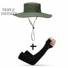 2020 New Fashion Summer Bucket Hat Cowboy Men Outdoor Fishing Hiking Beach Hats Mesh Breathable Anti UV Sun Cap Large Wide Brim
