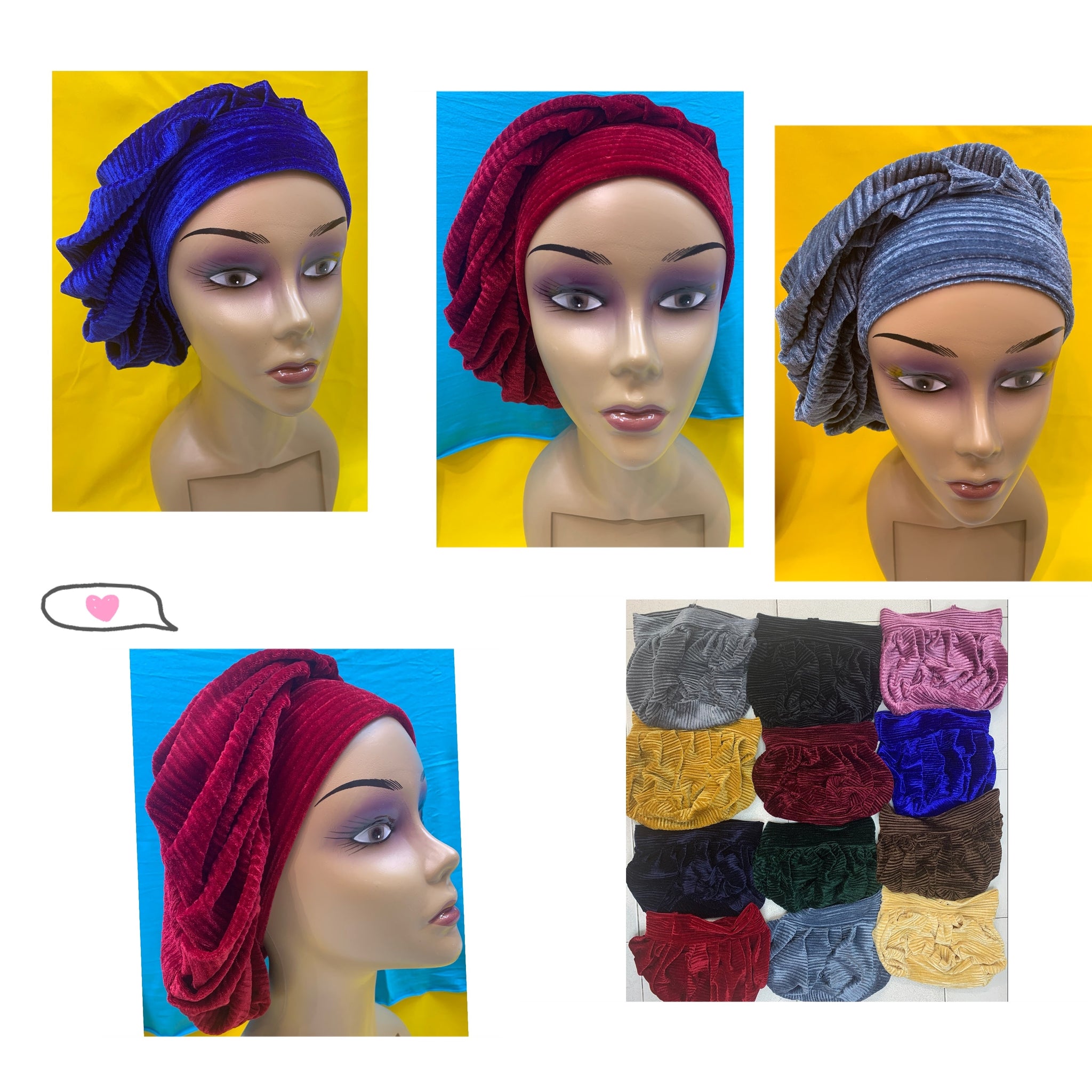 Shining Sequins Muslim Turban Cap Women Sequence Ready Female Head Wraps African Auto Gele Aso Oke Headwear Already Made Headtie