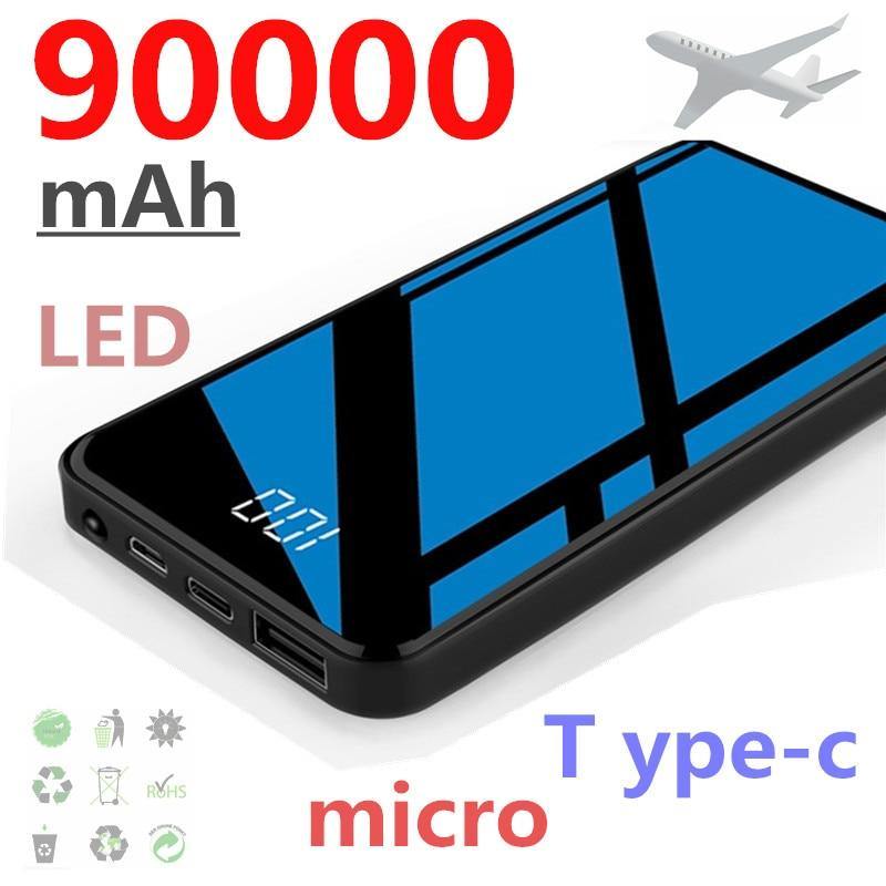 90000 mAh High Capacity Power Bank Mobile Phone Fast Charger Portable Travel Powerbank for Xiaomi Samsung IPhone Poverbank - Surprise store
