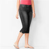 4XL Plus Size Jeans Women's Capri Pants Summer Breeches Mid Waist Washed Denim Shorts Calf-Length Cotton Casual Clothing