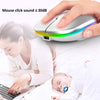 Wireless Mouse RGB Bluetooth Computer Mouse Silent Rechargeable Ergonomic Mause With LED Backlit USB Optical Mice For PC Laptop