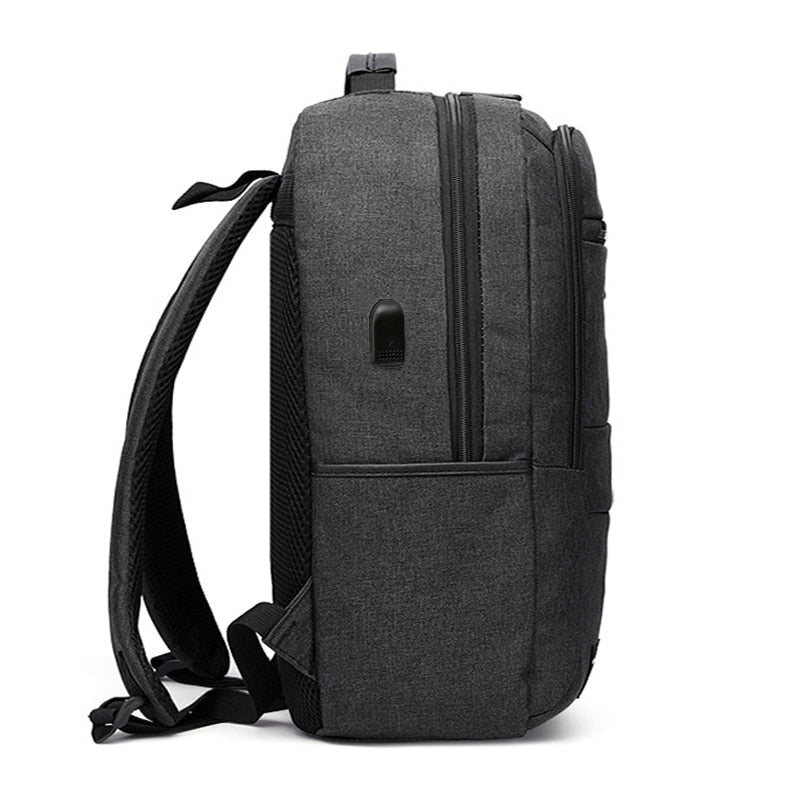 New 15.6 Inch Men Laptop Backpack Business Backpack Usb Charging Computer Backpacks Travel Large Capacity Nylon Men Bag