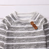 0-18Months 3pcs Striped Outfits set for New born infant baby Boy clothes Long Sleeve T-Shirt Tops+Pants+Hat casual clothing