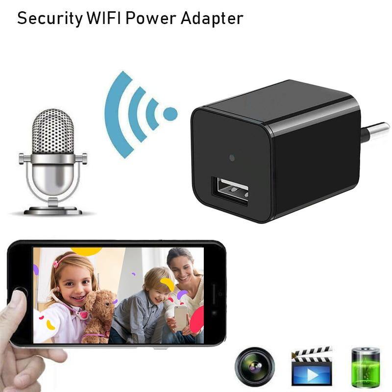 HD1080P Security WIFI USB Charger for Camera Phone Security Power Adapter Mini Video Camcorder - Surprise store