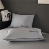 Two Side High Quality Faux Silk Pillowcases High-End Embroidery Solid Color Pillow Case Pillowcase for Healthy Sleep 48x74cm