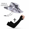 New Fashion Sun Hat Male Sunshade Summer Outdoor Fishing Sun-proof Breathable Foldable Big Wide Brim Men's Panama Hat Bucket Hat