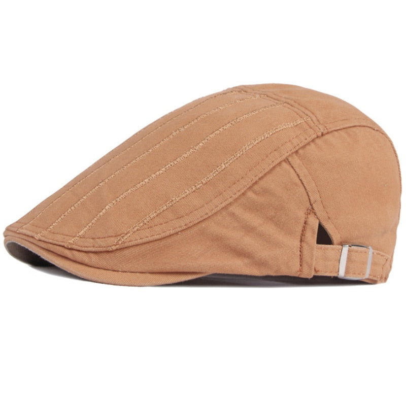 HT3558 Berets Spring Summer Men Women Cap Hat 100% Cotton Adjustable Ivy Newsboy Flat Cap Men Women Beret Hat 2021 New Beret Cap