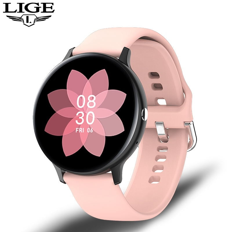 LIGE 2021 Bluetooth Answer Call Smart Watch Men Full Touch Dial Call Fitness Tracker IP67 Waterproof 4G ROM Smartwatch for women